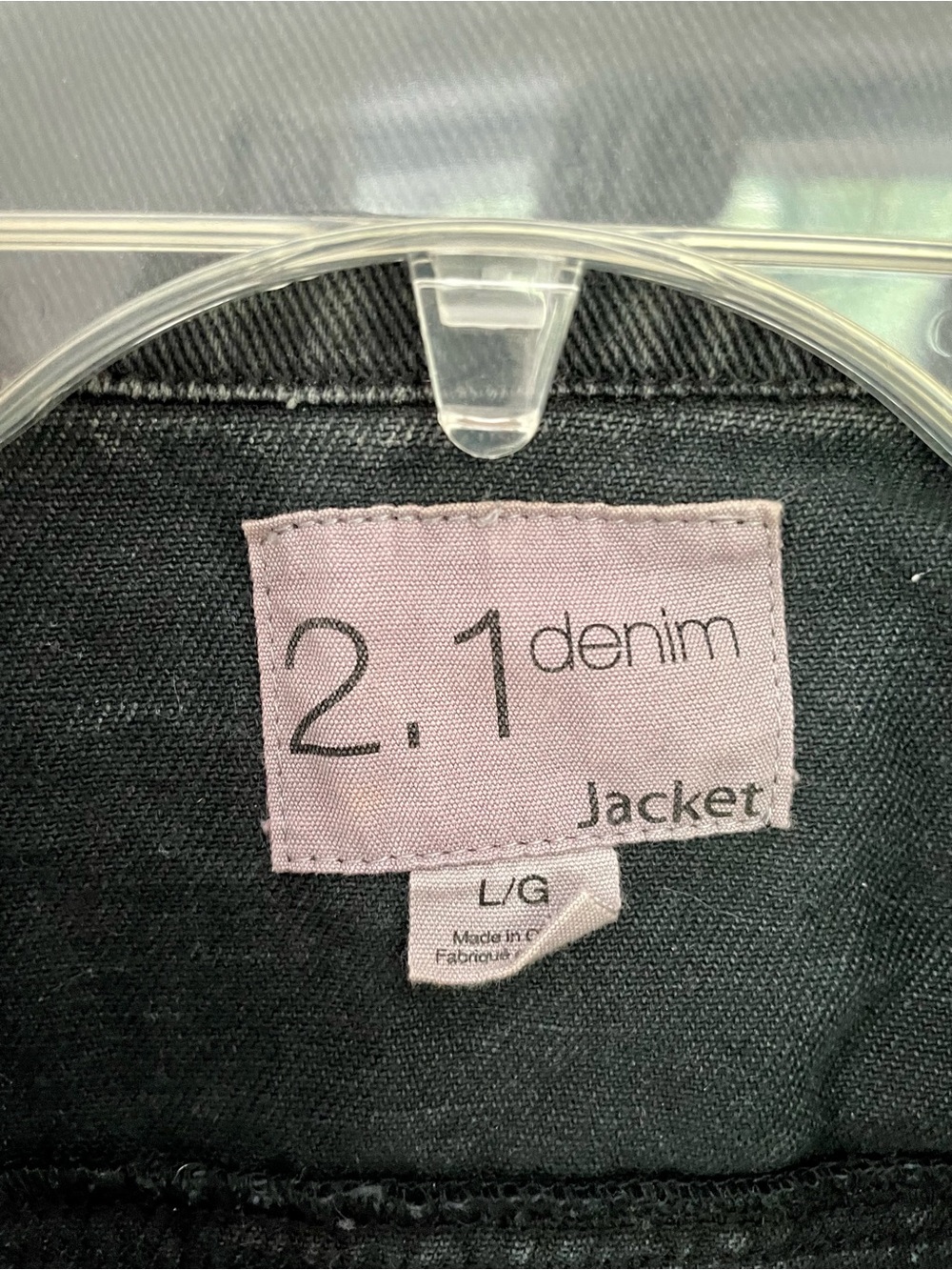 Vintage 2.1 Gray Denim Collared Distressed Cropped Vest Size L - Picture 4 of 8